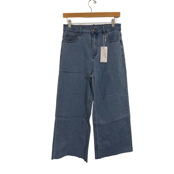 ETTELO Denim - Women's Wide-Leg Jeans in Blue